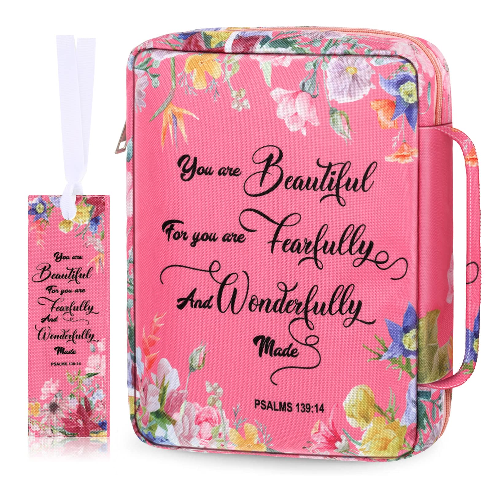 Climberty Book Handbag Book Print Bible Carry Bag Reading Bag Anti-Scratch Bag with Handle & Built-in Pouches, 10 Inch Bible Carry Bag Climberty Book Handbag Book Print Bible Carry Bag Reading Bag Anti-Scratch Bag with Handle & Built-in Pouches, 10 Inch Bible Carry Bag